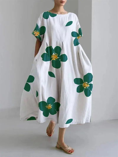 Yuna Collection – Oversized Floral Art Dress