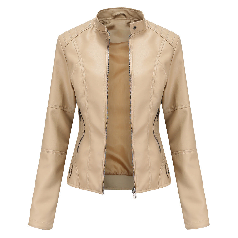 Yuna Collection – Classic Leather Moto Jacket