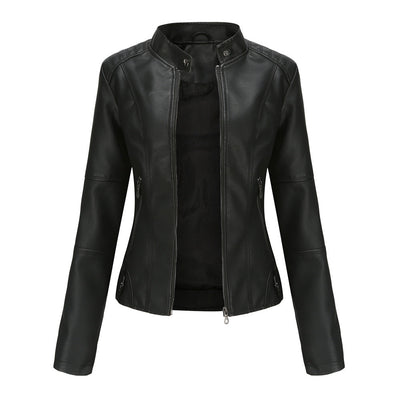 Yuna Collection – Classic Leather Moto Jacket