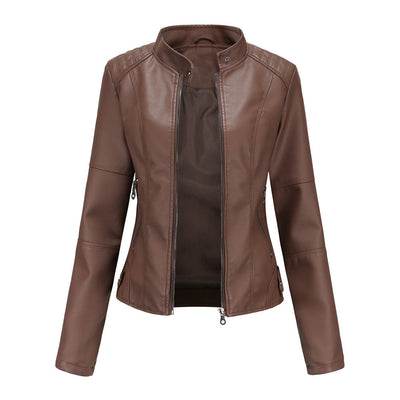 Yuna Collection – Classic Leather Moto Jacket