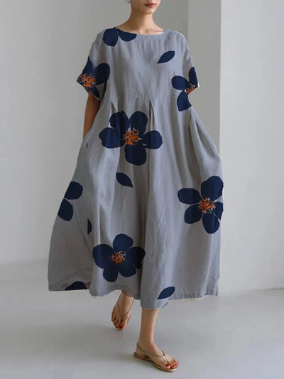 Yuna Collection – Oversized Floral Art Dress