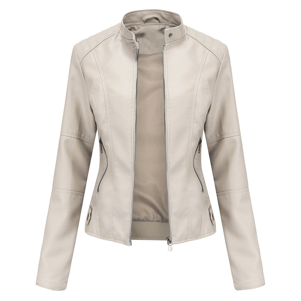 Yuna Collection – Classic Leather Moto Jacket