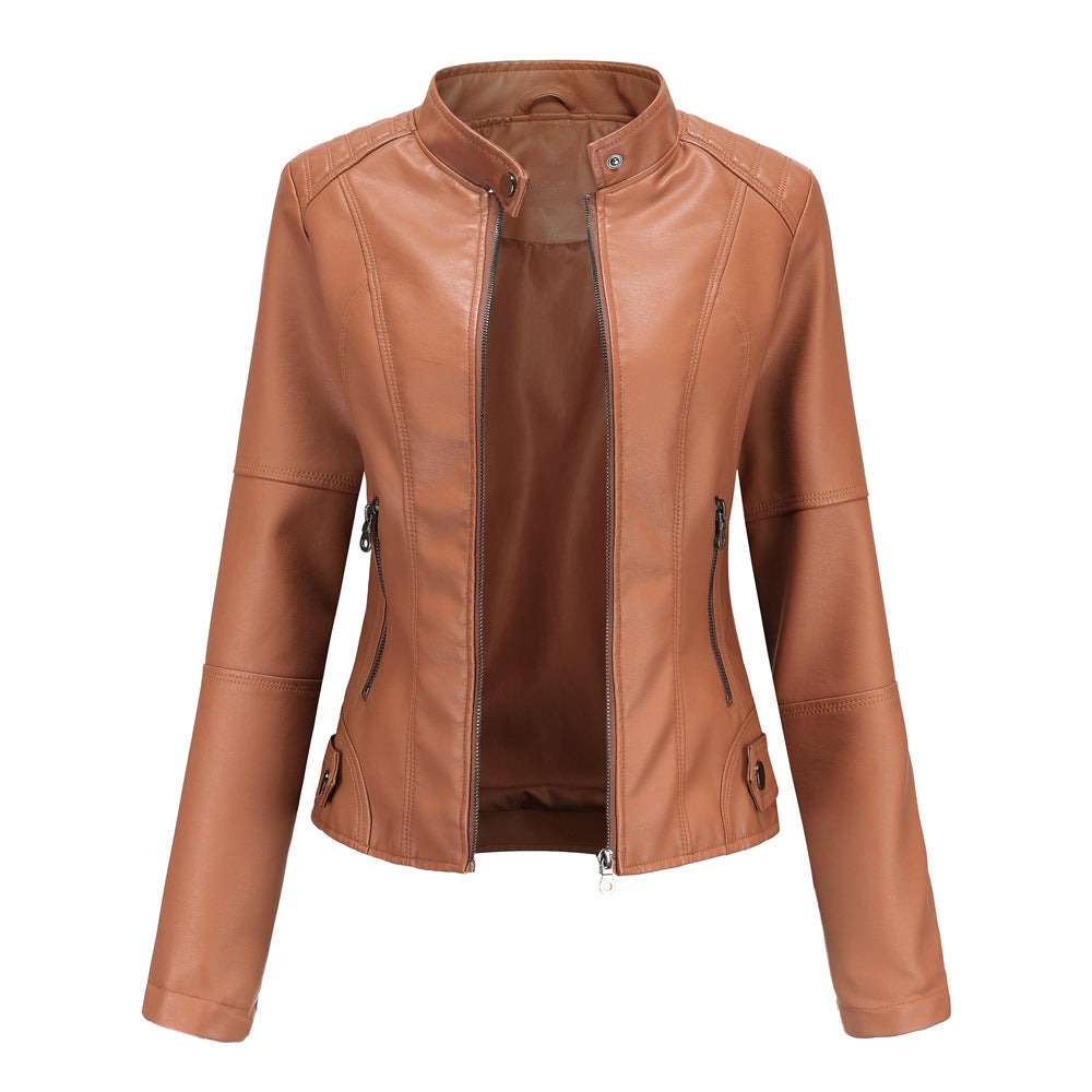 Yuna Collection – Classic Leather Moto Jacket