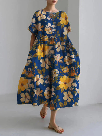 Yuna Collection – Oversized Floral Art Dress